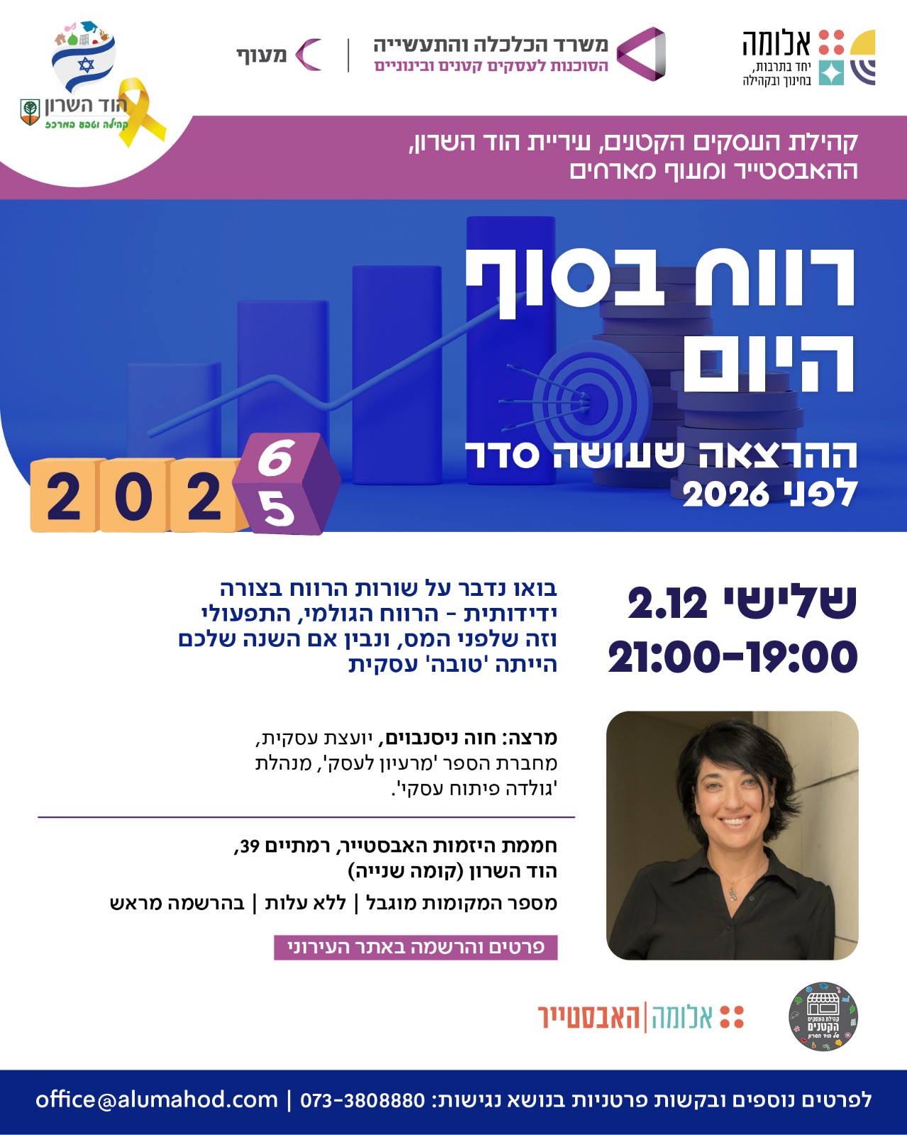 הרצאה: רווח בסוף היום