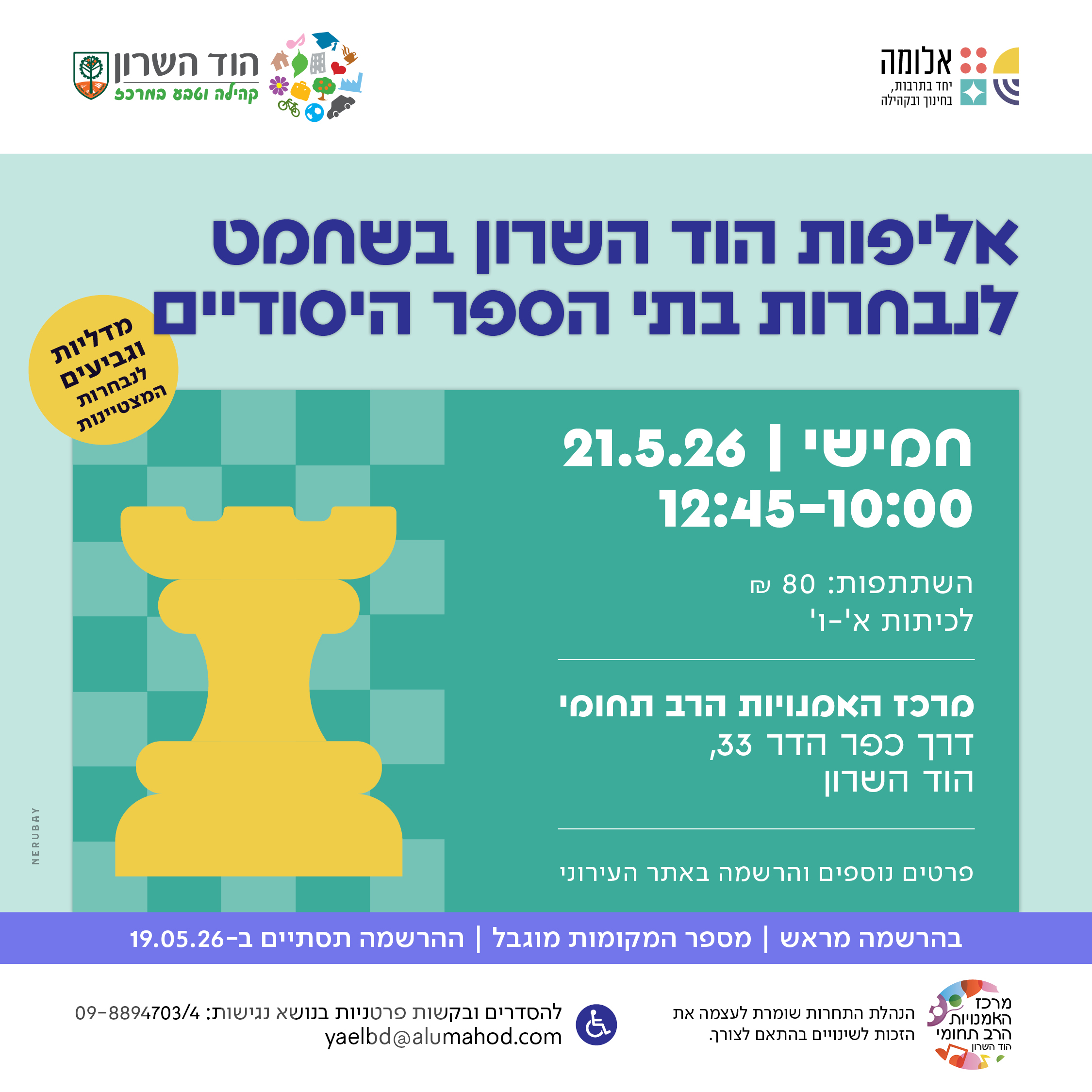 אליפות הוד השרון בשחמט לנבחרות בתי הספר היסודיים